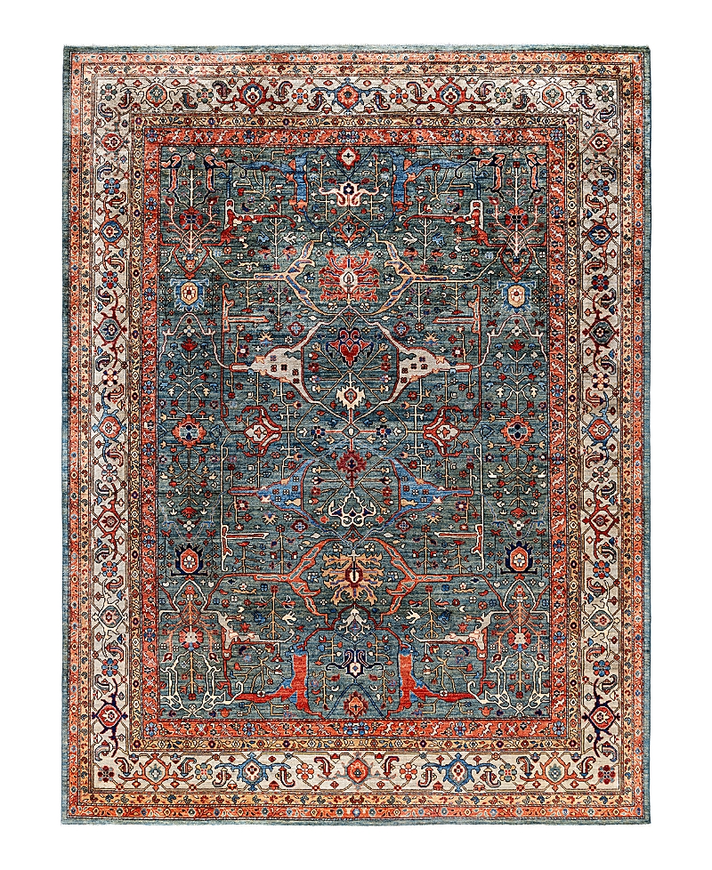 Bloomingdale's Serapi M0103-182 Area Rug, 9'2x12'0 In Blue