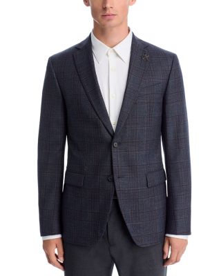 Slim Fit Plaid Sport Coat