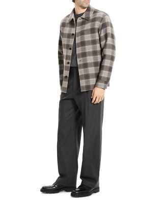 Wool & Cashmere Check Overshirt