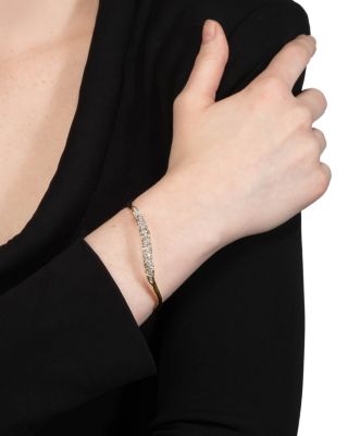Solanales Crystal Skinny Bangle Bracelet 