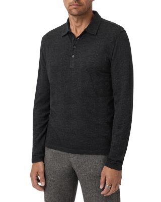 Jalen Jacquard Long Sleeve Polo Shirt