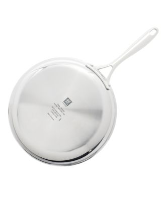 Clad CFX 9.5" Stainless Steel Ceramic Nonstick Fry Pan with Lid