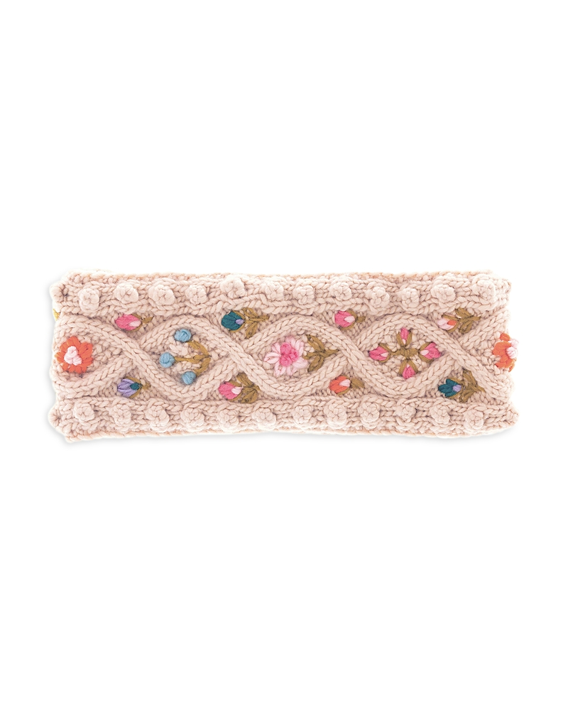 French Knot Tilly Headband In Brown