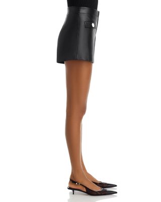 Dionne Faux Leather High Waisted Shorts