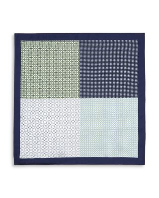 Geometric Quadrant Silk Pocket Square - Exclusive