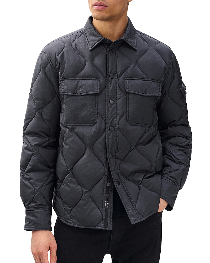 Rag & Bone Dane Quilted Down Jacket In Blue