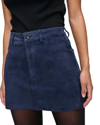 Alma Leather Miniskirt