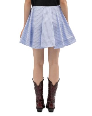 Striped Mini Circle Skirt