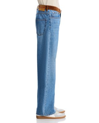 Wide Leg Jeans in Deep Blue