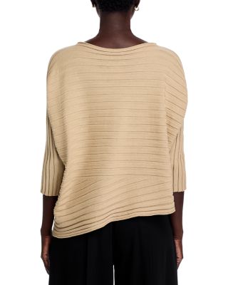 Asymmetrical Cotton Cashmere Sweater