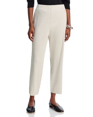 Pliss&eacute; Ankle Pants