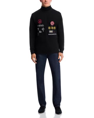 Turtle Neck Long Sleeve Patch Tee