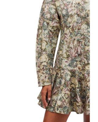 Tapestry Floral Shirt Dress
