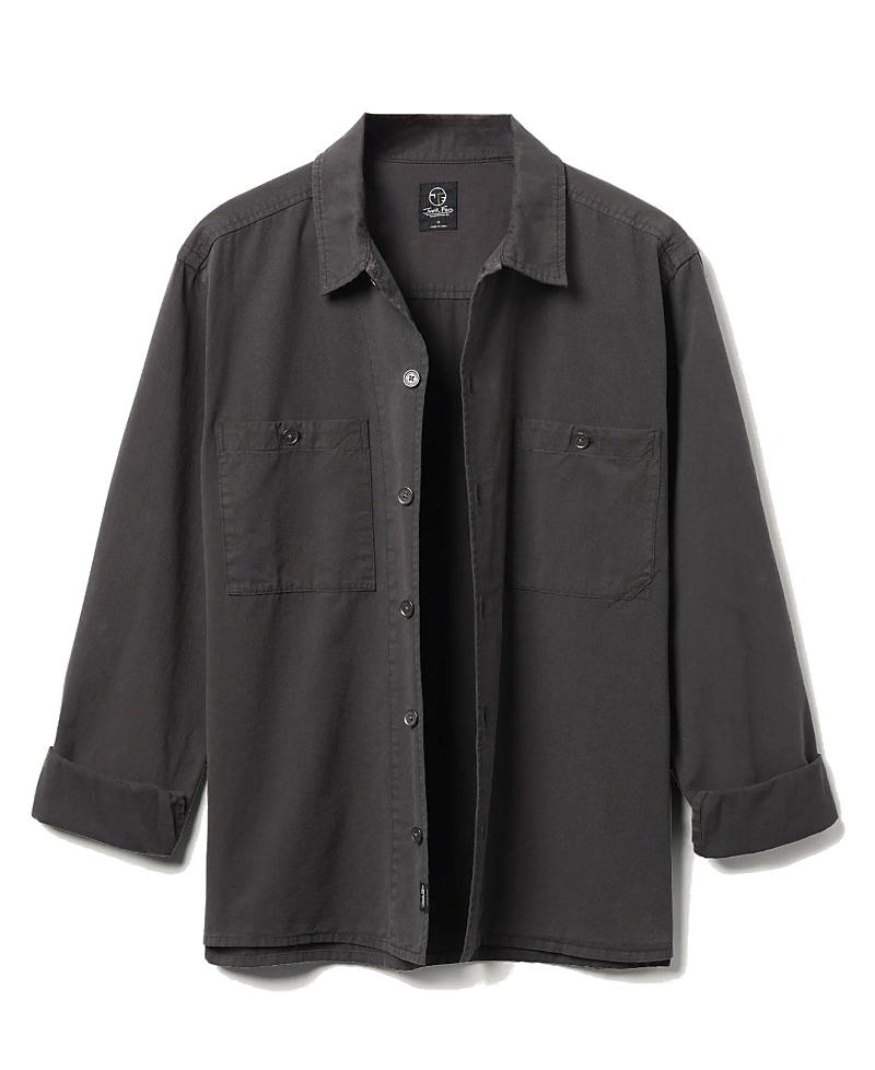 Junk Food Clothing Unisex Washed Twill Work Shirt In Black