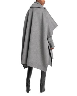 Womelton Wool Poncho Coat 