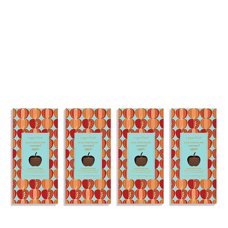 Sugarfina Milk Chocolate Apple Caramel Chocolate Bar, Set Of 4 In Multi
