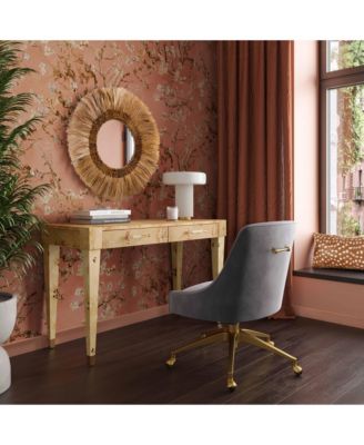 Brandyss Burl Work Desk in White