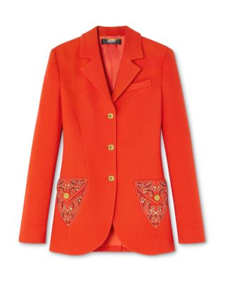 Lightweight Double Wool Crepe Blazer