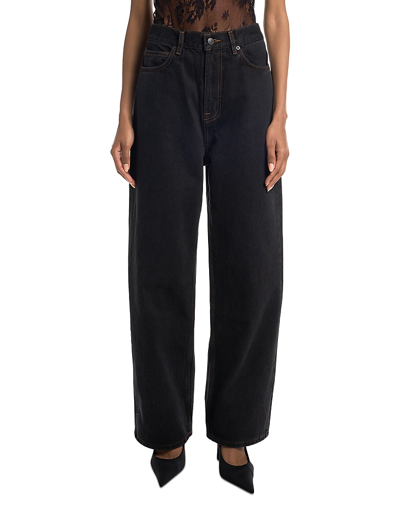 Wardrobe.nyc Wardrobe. Nyc Low Rise Jeans In Black In Black