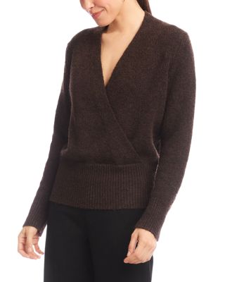 Faux Wrap Sweater