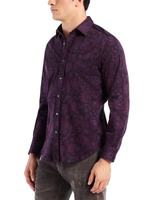 Hoyt Long Sleeve Printed Knit Shirt