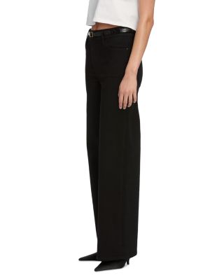 Pixie Le Slim High Rise Palazzo Jeans in Black