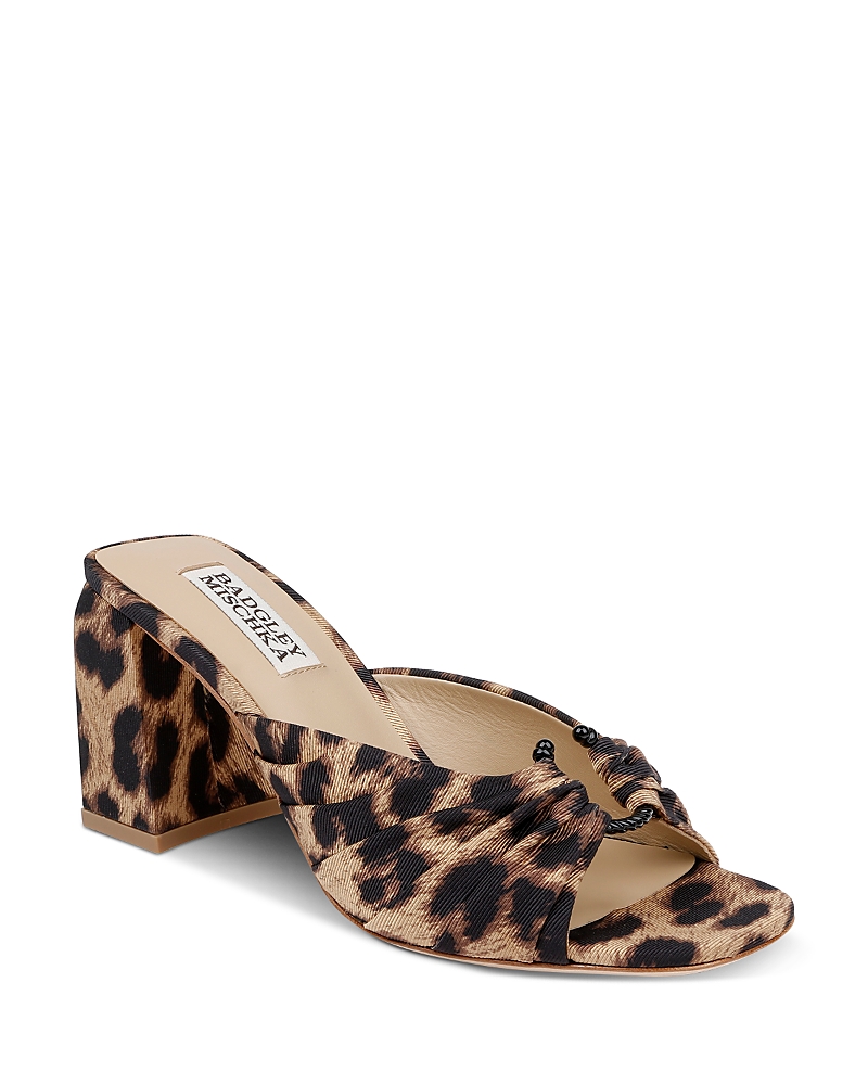 Badgley Mischka Collection Vayla Slide Sandal In Animal Print