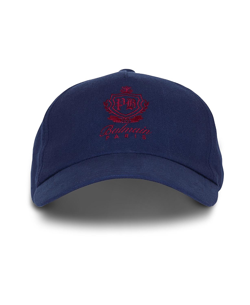 Balmain Cotton College Emblem Cap