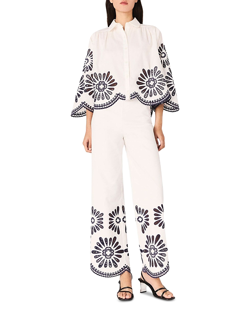 Maje Cuba Floral Lace Blouse