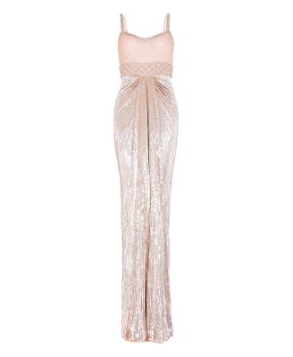  Only You Embellished Draped Maxi Dress