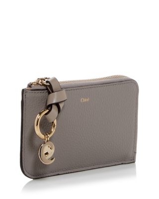 Alphabet Small Leather Zip Wallet