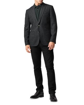 Murdoch Textured Wool Polo Sweater