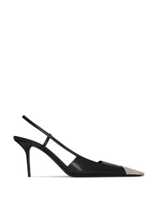 Women's Jeanne Slingback Pumps In Glazed Leather