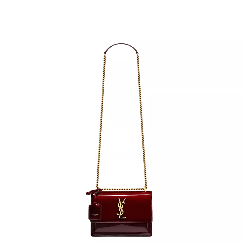 Saint Laurent Sunset Small Bag in Patent Leather