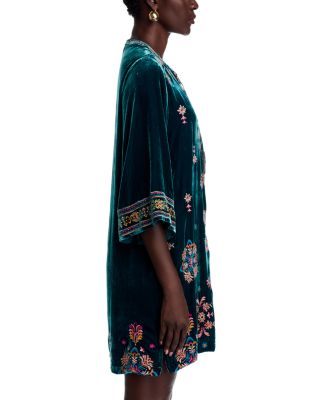 Velvet Tie Front Kim Dress