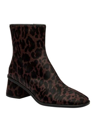 Women&#39;s Gigi Leopard Print Calf Hair Booties  