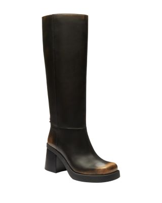 COACH Women's Sculpted C Leather Tall Boots