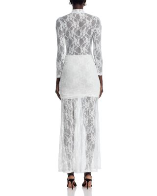 Drop Wait Lace Maxi Dress