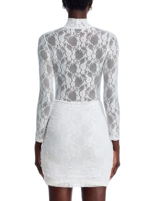 Drop Waist Lace Mini Dress