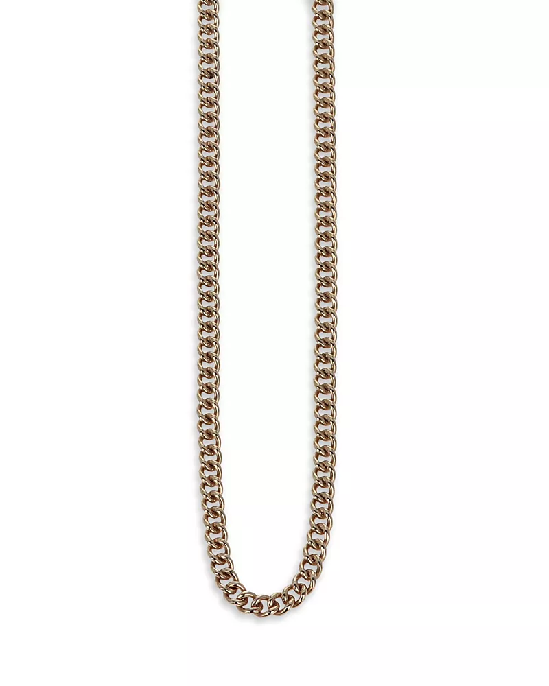 King Baby Studio Fine Curb Link Necklace in 10K Yellow Gold