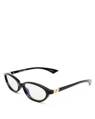 Le Specs Duskfall Oval Blue Light Glasses, 55mm | Bloomingdale's