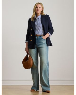 Plus High Rise Wide Leg Jeans