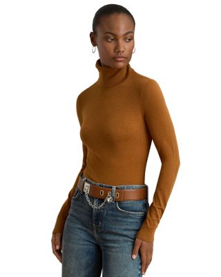 Silk Blend Turtleneck Sweater