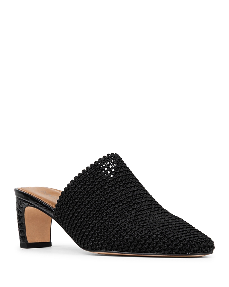 Donald Pliner Block Heel Mule In Black