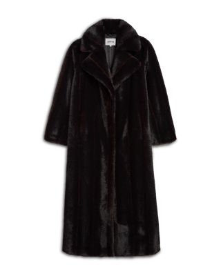 Gabrielle Faux Mink Maxi Coat