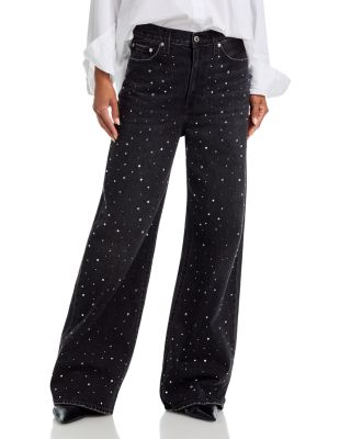 Ribcage High Rise Wide Leg Jeans in Dazzle Me