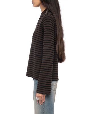 Spiky Wool & Cashmere Crewneck Sweater