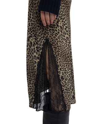 Jayla Soft Leopard Print Skirt 