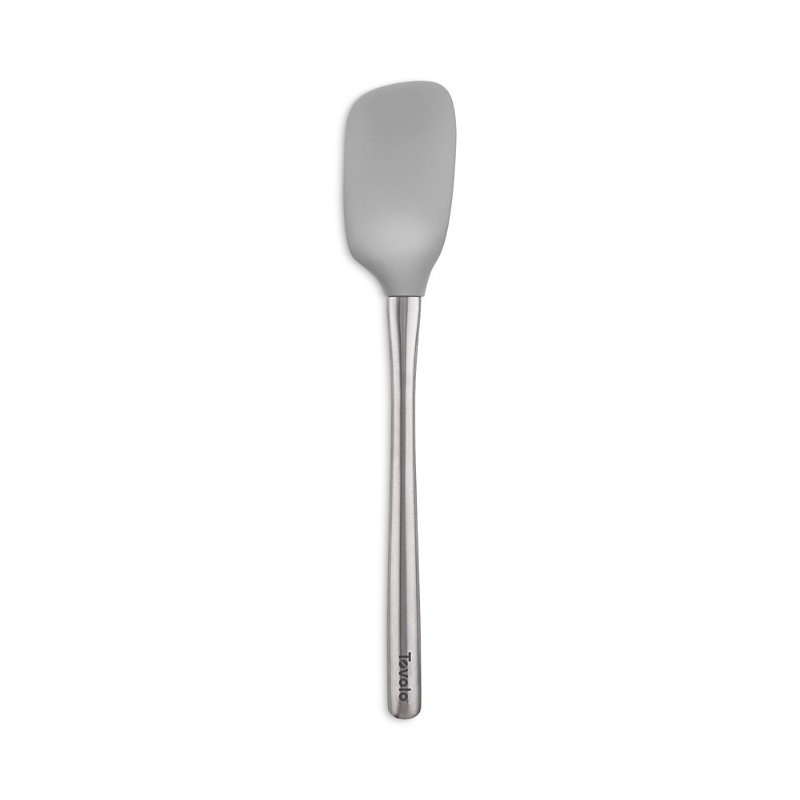 Tovolo Flex Core Stainless Steel Handled Spoonula In Oyster Gray