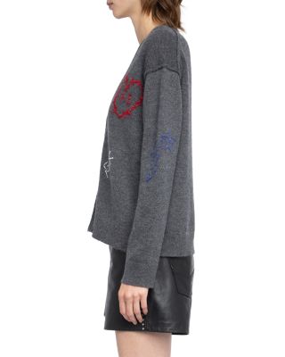 Mirkaz Cashmere V Neck Cardigan Sweater